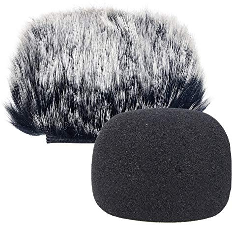 SUNMON Windschutz Schaumstoffabdeckung für DR-05X DR-05 Mikrofonaufnahmen, für drinnen und draußen, Mikrofon