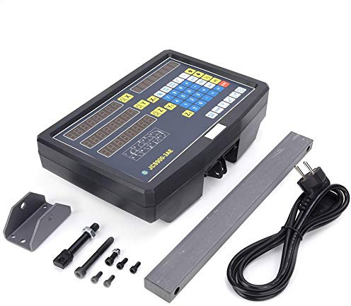 JCS900-3AE Digitale Ausleseskala Anzeige, 0-3020mm Messbereich, DC5V, TTL-Signal, für Fräsmaschine, mit Montagezubehör, EU-Stecker