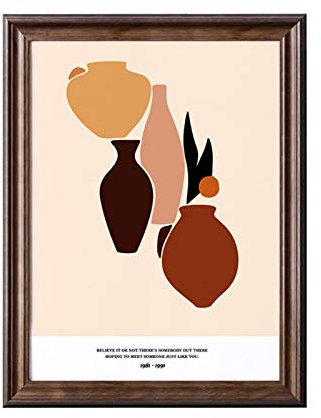 F-HOME Bilderrahmen, Braune Europäische Große Bilderrahmen Wanddekoration Fotorahmen Weihnachten Kreative Geschenk (Größe : 40×60cm)