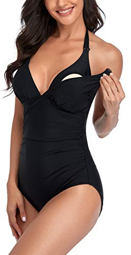 EastElegant Women's Nursing Swimwear One Piece Breastfeeding Swimsuits