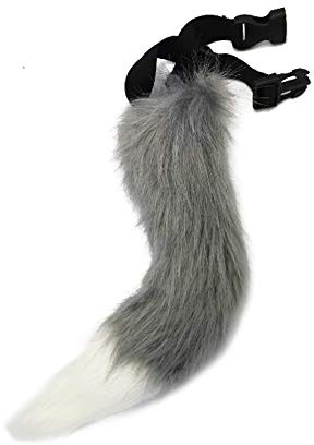 PPFINE Kunstpelz Fuchs Wolf Kostüm Katze Schwanz Erwachsene Halloween Weihnachtsfeier