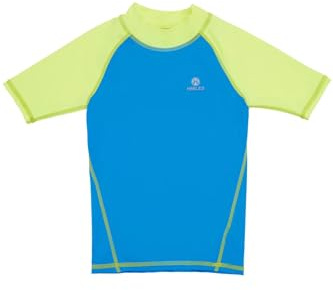 HMILES Boys Short Sleeve Rash Vest - Kids UV Swim Top Rash Guard Rashguards Shirt Child Surfshirt Beach T-Shirts Water Sports Swimwear Quickdrying UPF 50+ Pool Workout Sports