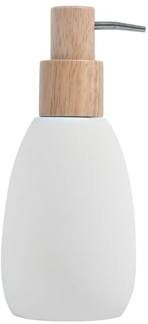 Spirella - Seifenspender Sven, aus Polyresin 260 ml für EIN Elegantes und praktisches Badezimmer, ideal für den täglichen Gebrauch und modernes Design, weiß