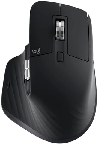 Logitech MX Master 3S Mouse Right-Hand RF Wireless + Bluetooth Laser, 910-006556