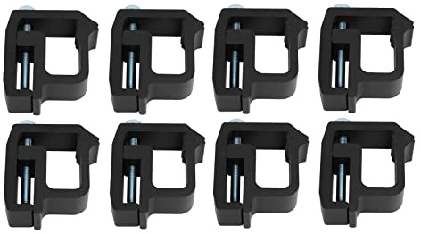 Aramox LKW-Kappenklemmen, KFZ Montageclips LKW, Set mit 8 LKW-Halterungsclips für Schiebedach/Cabrio/Hardtop für Silverado/Sierra 1500, 2500, 3500, Schwarz (Schwarz)