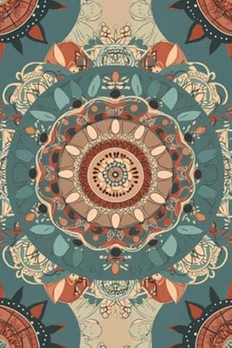 adrium Holz-Bild 60 x 90 cm: Nahtloses Muster mit Mandalas im indischen Stil. (201502024)