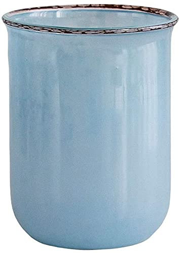 RUTAVM Vase Blumenvase Nordic Fashion Glasvase Handbuch Hellblau Retro Hydroponik Vasen Für Heimdekoration Blumenflasche Haus Dekoration (Color : E, Size : 28cm)