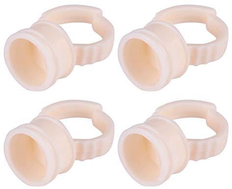 100 Pièces Gobelets pour Anneaux de Tatouage, Gobelets pour Anneaux D'encre de Tatouage en Silicone, Conteneur de Support de Pigment de Tatouage pour (Bague en silicone de taille