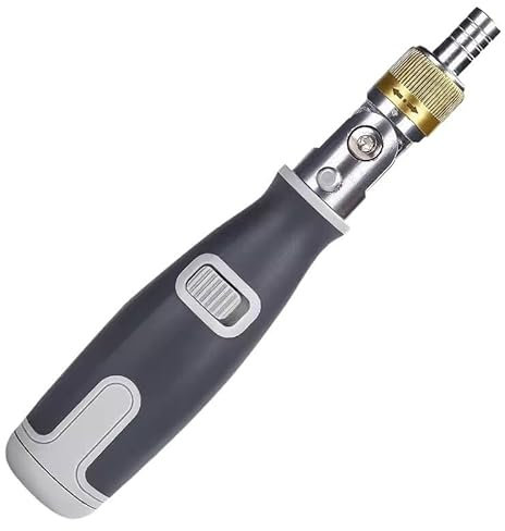 MeGLob 10 In 1 Portable Ratchet Screwdriver Hidden Screwdriver Head Multi Angle Corner Capable Multifunctional Screwdriver Set (Color : Grey)
