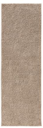 benuta Basic Hochflorteppich Soho - beige 70x200 cm - Kuschelig Weicher Teppich im Minimalistischen Look - Pflegeleicht - Fußbodenheizung Geeignet