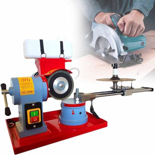 XNYXLPP Affilatrice elettrica per Lame per Sega Circolare, affilatrice per Lame Smerigliatrice ad iniezione d'Acqua ad Angolo rotatorio Lame per Sega Punte in carburo per lucidatrice (250W)