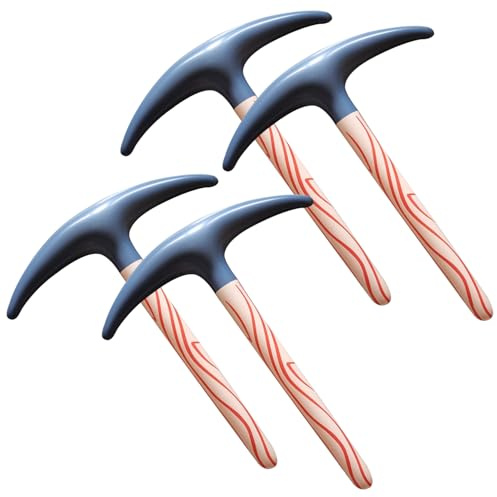 DVOFU 4Pieces Inflatable Pickaxe Toy Blow up Birthday Party Favors Hatchet Costume Prop Fake Chopping Tool for Kids Halloween Carnival