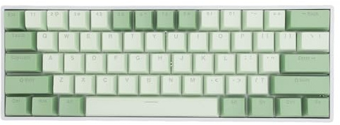 Annadue Teclado Mecánico de 61 Teclas para PC, Teclados Portátiles para Juegos 60 por Ciento con 2.4G Bluetooth Inalámbrico con 3 Modos, Teclado para Juegos Retroiluminado RGB con