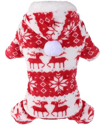 Weihnachts-Haustierbekleidung – Winter-Hundebekleidung | Warmer Strick-Rentierpullover, Festliches Outfit Für Welpen, Urlaubspullover Für Hunde Von Klein Bis Groß