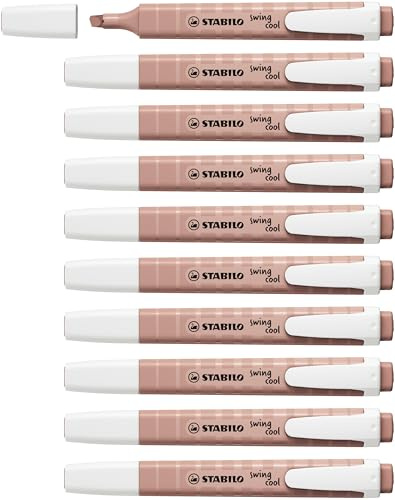 STABILO Highlighter swing cool naturfärger – paket med 10 – Umber