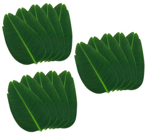 TOPBATHY 3sets Dark and Girls Table Placemats Heat Pad Insulation Table Mats Decorative Leaf 5pcs*3