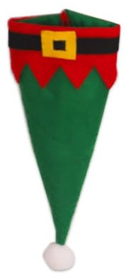Alipis 6pièces Sacs à Couverts de Noël Lot de Décorations Festives pour Fourchettes Sacs Pratiques Elfe