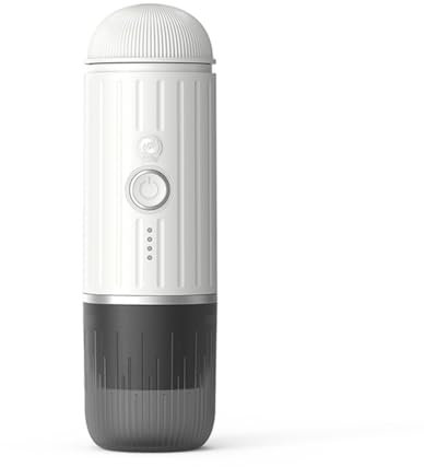 Suanzua Mini Cafetera de Cápsulas 2 en 1, Portátil, Compatible con USB, con Cápsulas y Café Molido, Intensidad Ajustable