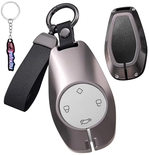 Ysbxitu Keyless Autoschlüssel Hülle Passt für Leapmotor T03 S01 C11 C01 C16 C10 B10 2023 2024 2025 Zinklegierung Schlüsselhülle Fernschlüsselkasten Schlüsselanhänger Schlüsselbox Autozubehör-A Schwarz