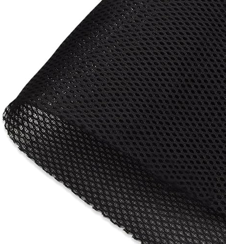 Högtalarskydd tyg 1,4 x 0,5 m högtalare dammduk grillfilter tyg nät skyddande silver/röd/vit/blå/svart/beige/rosa/brun/gul (svart)