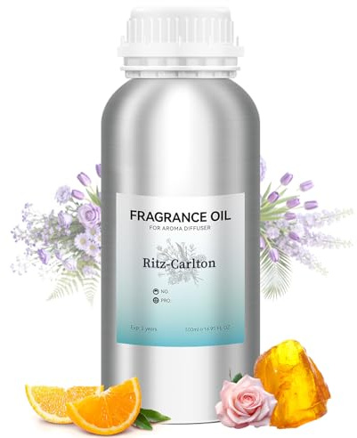 JEPEErbz Ritz-Carlton Hotel Duftöl für Aroma Diffuser, 500ml, Ätherisches Öl mit Pfirsich, Zitrus, Rose, Veilchen, Moschus und Amber, Natürlich und Langanhaltend