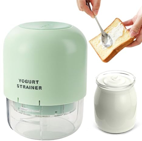 Zasdvn Colino per yogurt a pressione, setaccio per alimenti, filtro rimovibile, setaccio per salse, tè, caffè, cucina, miele, succo, latte, bevande