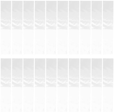 KOMBIUDA 50 Pièces Lot de 50 Pochettes Transparentes Anti-Poussière en Plastique 9 CM X 76 CM pour Cravates Larges de 7 CM, Paquet de Rangement Léger et Étui à Cravates de Voyage,