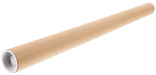 SUPVOX Tubo per Poster di Carta Riutilizzabile Coperchio Tubo di Spedizione e Custodia per Disegni in Cartone Spesso per Architetti Studenti e Artisti Protezione Poster e Documenti