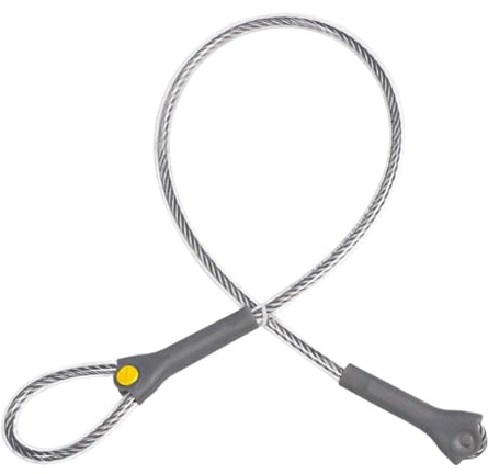 perfeclan Anclaje de cable, anclaje de eslinga de cable reutilizable, reemplazo de cable de protección contra caídas de 25 kN y 7 mm para ingenieros de techado, 100cm