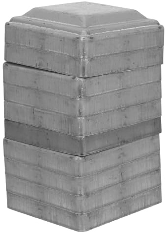 GALPADA Cappucci per Pali di Recinzione in Ferro 80X80 MM, Tappi Quadrati per Pali da Terrazza, 10 Pezzi per Protezione Barriere e Percorsi Pedonali