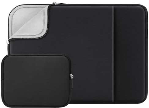 RAINYEAR Weiche Laptoptasche, kleine Tasche für 15,4-Zoll-MacBook Pro | Kompatibel mit dem 15,4-Zoll-MacBook Pro (A1938, A1707, A1990) – Schutzhülle mit Tasche für 15-Zoll-Notebooks und Chromebooks