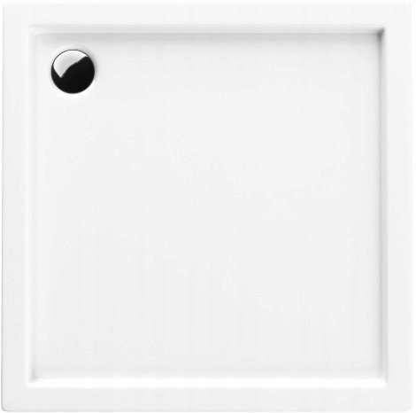 VBChome Acryl-Duschwanne 70x90x14 cm Duschtasse Competia Rechteck für Duschkabine Styroporträger extra flach Sanitär-Acryl Duschbecken stabil glatt weiß