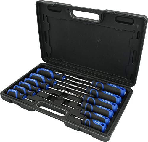 BRILLIANT TOOLS BT033012 Jeu de tournevis, fente, PH, 12 pcs [Powered by KS TOOLS]