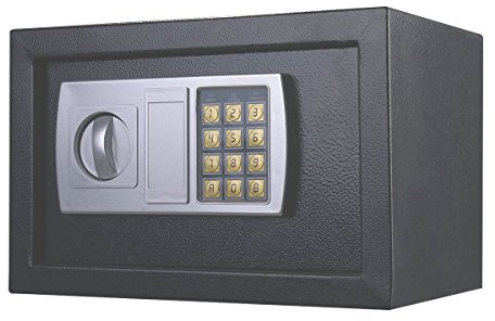 8.5L Medium Digital Safe Value Safe Electronic Home Safe Box,Lock Box, Cash Box, Security Box Solid Steel for Office or Home Use - Gray