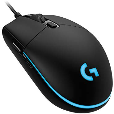 Logitech G PRO Gaming-Maus mit HERO 25K DPI Sensor, USB-Anschluss, RGB-Beleuchtung, 6 programmierbare Tasten, benutzerdefinierte Spielprofile, Ultraleichtgewicht, PC/Mac - Schwarz