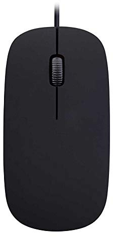 ELLENNE MOUSE PER UFFICIO O GAMING OTTICO CON RISOLUZIONE MASSIMA 1000 DPI USB LAPTOP MS400 (Nero)