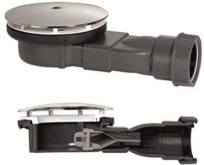 Wirquin 90 mm Slim Shower Waste Membrane Trap 40 mm Height