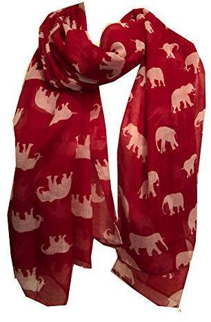 Skäm bort dig själv nu elefant djurtryck damhalsduk bra present/present.