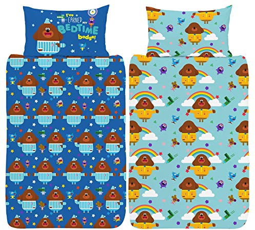 Hey Duggee Påslakanset för barnsäng – gosig design – officiellt vändbart sängkläder – polycotton
