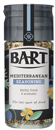 BART Mediterranean Seasoning Jar - Pack of 6 x 28g - With Herbs & Garlic Flavour - Ideal for Cooking with Vegetables or Lamb
