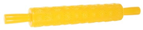 Alipis 2stücke Portable Geprägter Nudelholz Aus Lebensmittelechtem Fondant Ausstecher Für Kuchen Und Gebäck Mit Sonnenblumen-design Gelb