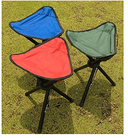 ZXXDSMYF Slacker Stuhl Klappbarer Dreibeinhocker für Outdoor Camping Wandern Angeln Reisen