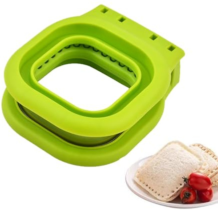 Coupe-sandwich carré | Moule à sandwich de poche | Machine à sceller les sandwichs multifonctions | Coupe-sandwich et scellant polyvalent sans croûte pour les déjeuners et le petit-déjeuner des enfant