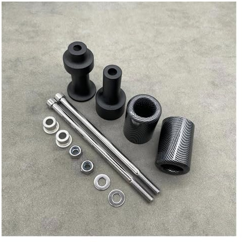 DKPMWD Sturzpads Motorrad Für Kawasaki Für Z1000 Für Z 1000 2003 2004 2005 2006 Schwarz Carbon No Cut Rahmen Sliders Crash Fallen Schutz Motorrad Zubehör Motorrad Rahmen(Kohlenstoff)