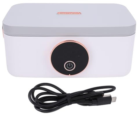 GOWENIC Portapranzo Portatile, Scaldavivande Senza Fili, capacità 1000 Ml, Design a 5 Tempi di Marcia, Portapranzo con Riscaldamento Elettrico Ricaricabile USB 16000mAh per Auto da