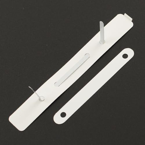 KLEBESHOP24 Abheftmechaniken 3-teilig 150 x 20 mm, 1000 Stück | Selbstklebende Heftstreifen für Mappen, Akten und Ordner