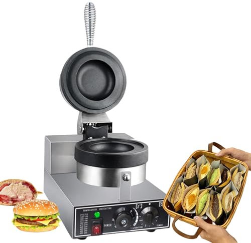 Ice Cream Burger Maker - UFO Burger & Waffle Sandwich Press, Non-Coated, Household or Commercial Use, Versatile Kitchen Appliance for Creative Desserts