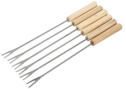 KICHOUSE 2pezzi Forchette Fonduta Inossidabile Manici Resistenti Al Per e Dessert Utensili Per e Picnic