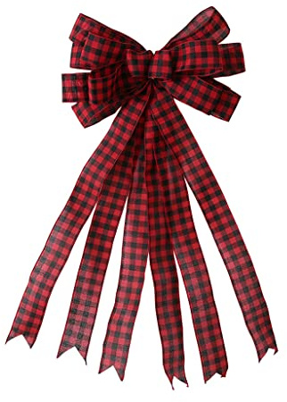 Per arco di Natale extra grande, corona a quadri, albero di Natale, decorazione per la casa, albero di Natale D.