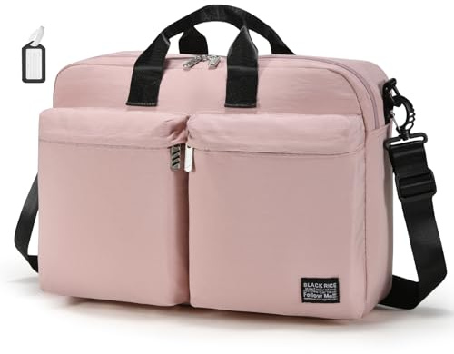 BAGZY Handgepäck Väska 40x30x10cm För Lufthansa British Airways Air France Faltbar Flygplan Resväska Vattenavvisande Travel Duffle Bag Med Laptop Kabin Weekender Carry On Bag För Dam Herr rosa